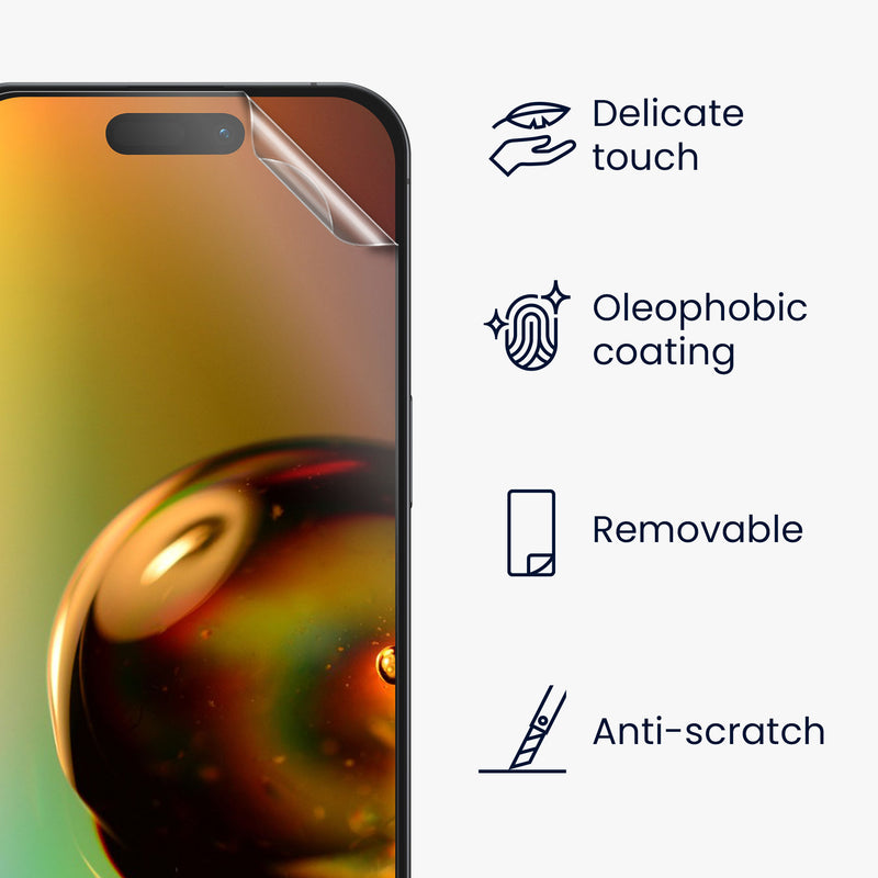 kwmobile Screen Protector compatible with iPhone 15 Set