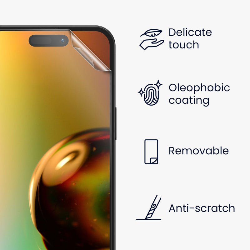 kwmobile Screen Protector compatible with iPhone 15 Plus Film Set