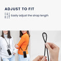 kwmobile Necklace Case compatible with iPhone 15 Pro Cover - Shockproof Case with Phone Chain and TPU Bumper
