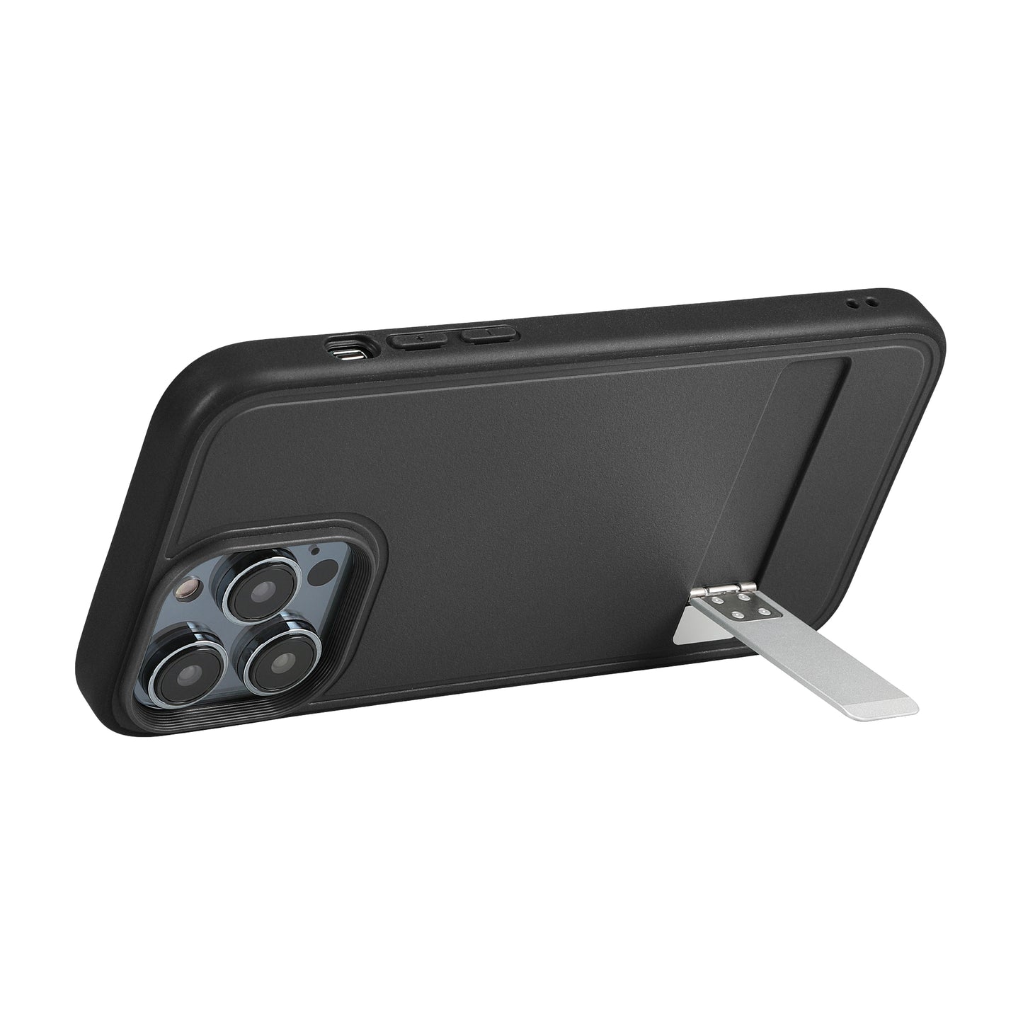 kwmobile Case Compatible with iPhone 15 Pro with Foldable Kickstand