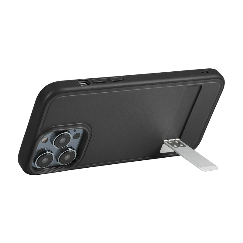 kwmobile Case Compatible with iPhone 15 Pro with Foldable Kickstand