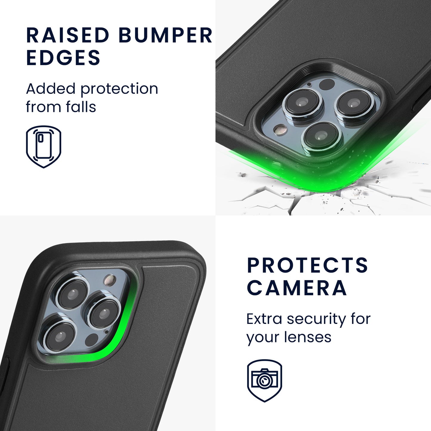 kwmobile Case Compatible with iPhone 15 Pro with Foldable Kickstand