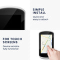 kwmobile Screen Protector compatible with Garmin Edge Explore Tempered Glass Protector Set for Bike GPS Display Protector for Bike Computer