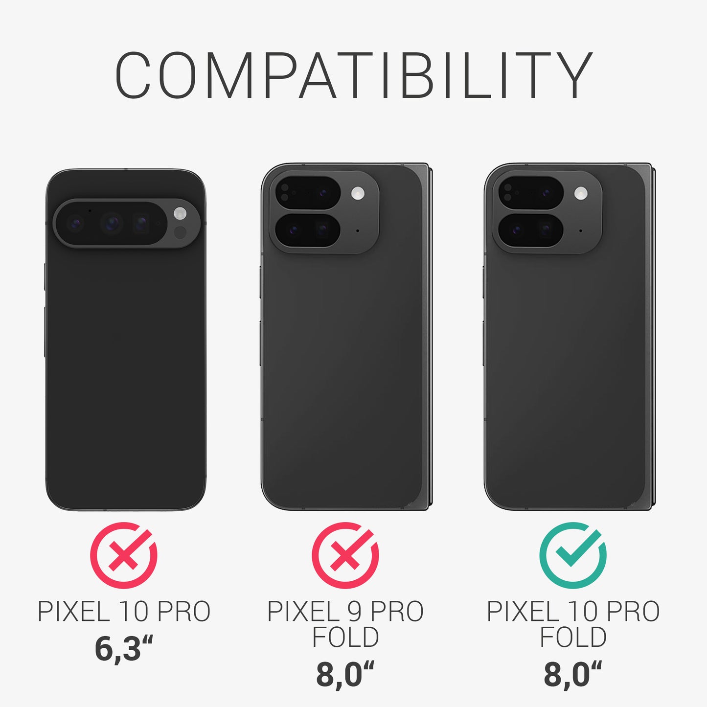 kalibri protective case compatible with Google Pixel 10 Pro Fold