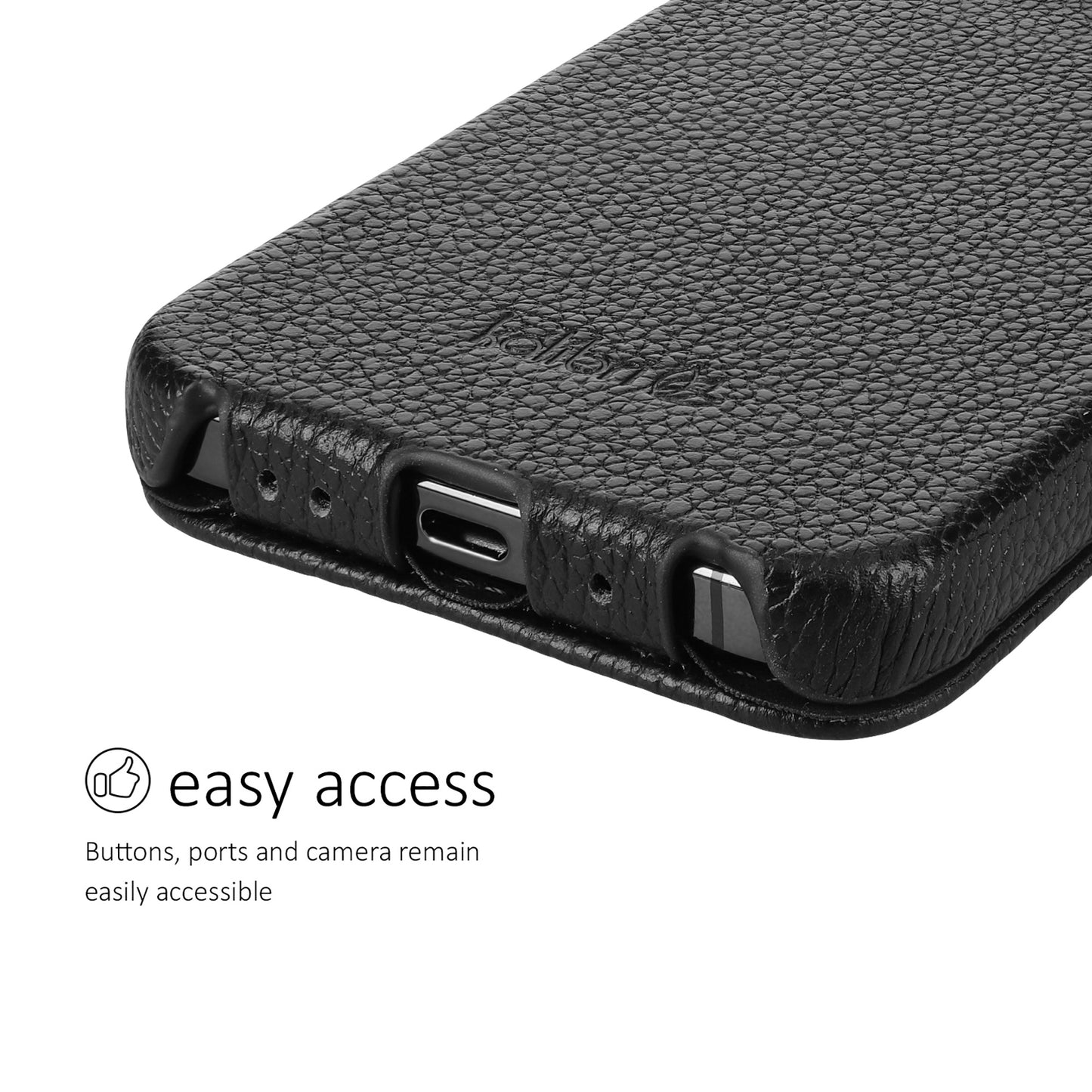 kalibri Ultra Slim Flip Case compatible with Apple iPhone 15 Pro