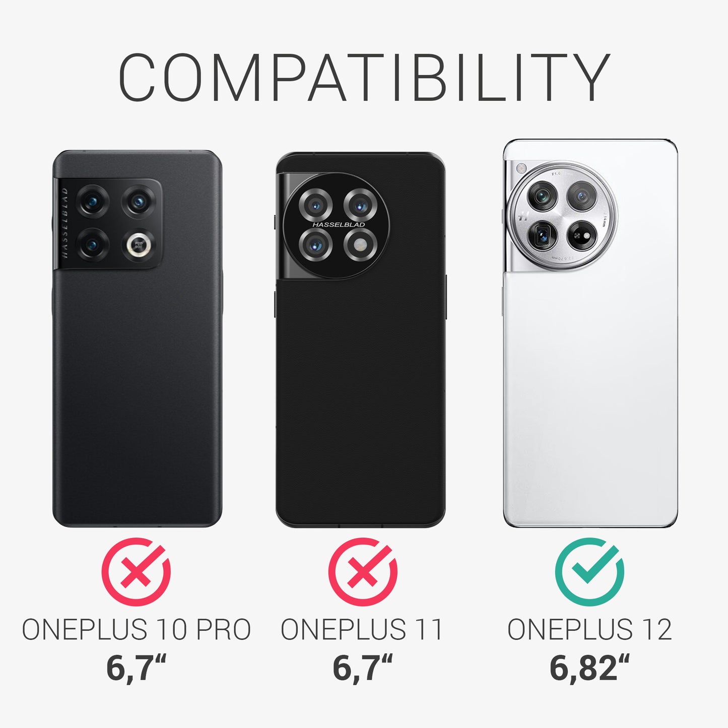 kalibri Protective Case compatible with OnePlus 12 Phone Cover Case