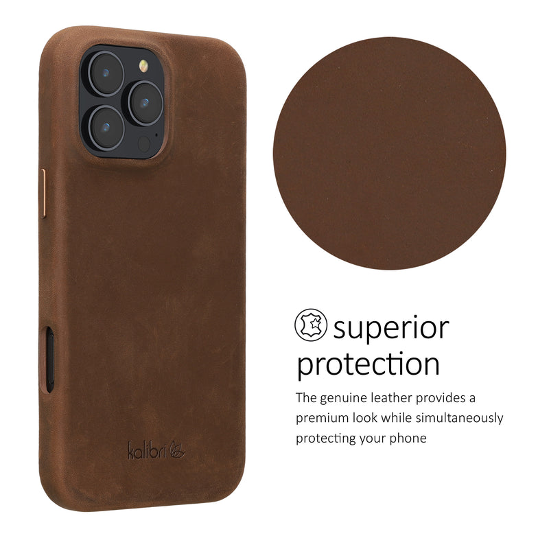 kalibri Protective Case Compatible with Apple iPhone 16 Pro Max Hardcover Phone Cover Case