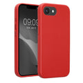 kalibri Schutzhülle kompatibel mit Apple iPhone 17e / iPhone 16e - Hülle Leder - Hardcover Handy Cover Case Rot Rot  