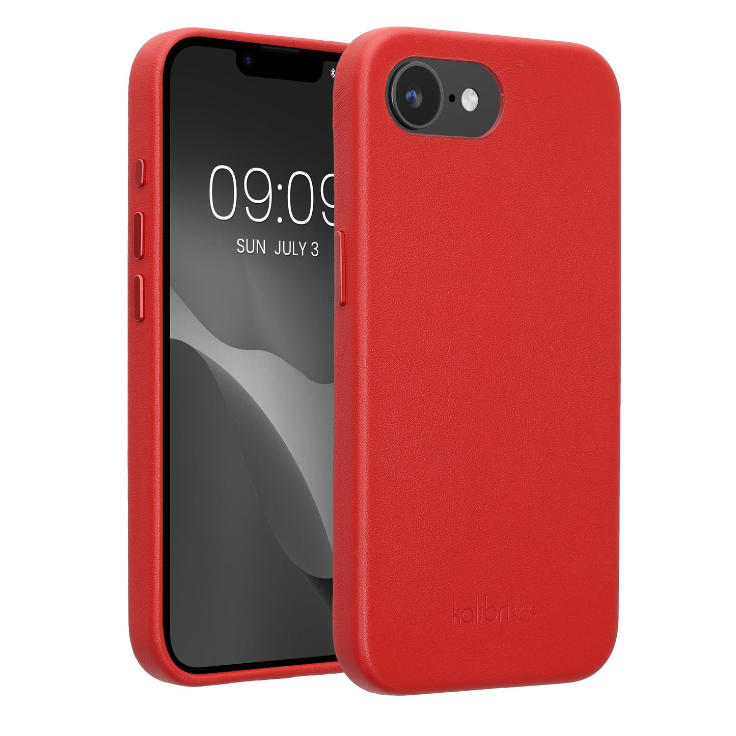 kalibri Schutzhülle kompatibel mit Apple iPhone 17e / iPhone 16e - Hülle Leder - Hardcover Handy Cover Case Rot Rot  