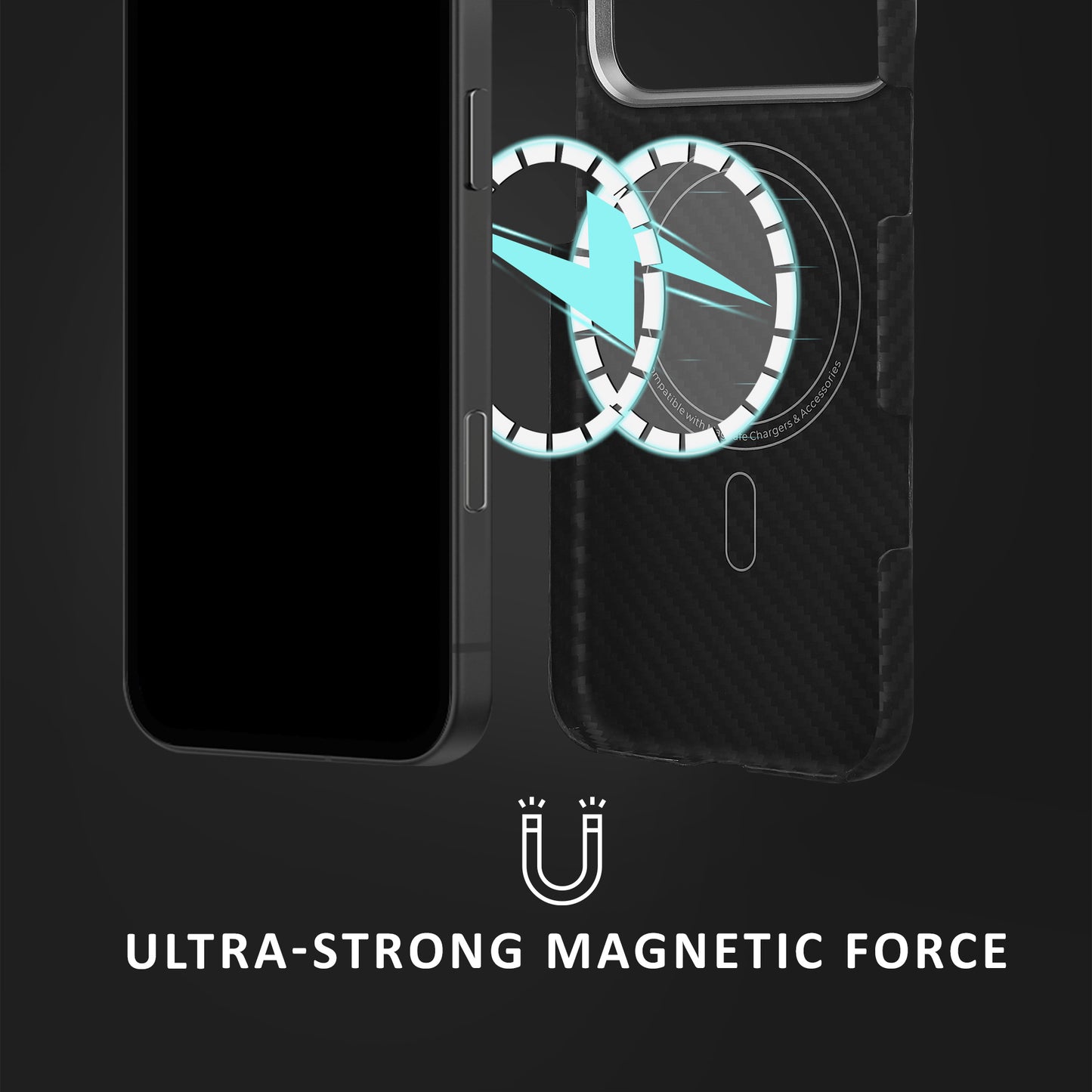 kalibri Case for iPhone 17 Pro Max - Phone Protective Cover - Case Phone Cover - Compatible with MagSafe