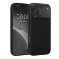 kalibri Schutzhülle kompatibel mit Apple iPhone 17 Pro Max - Hülle Leder - Hardcover Handy Cover Case Schwarz Schwarz  