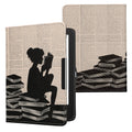 kwmobile Case for Tolino Vision 1 / 2 / 3 / 4 HD - eReader Flip Case with Auto Sleep Function