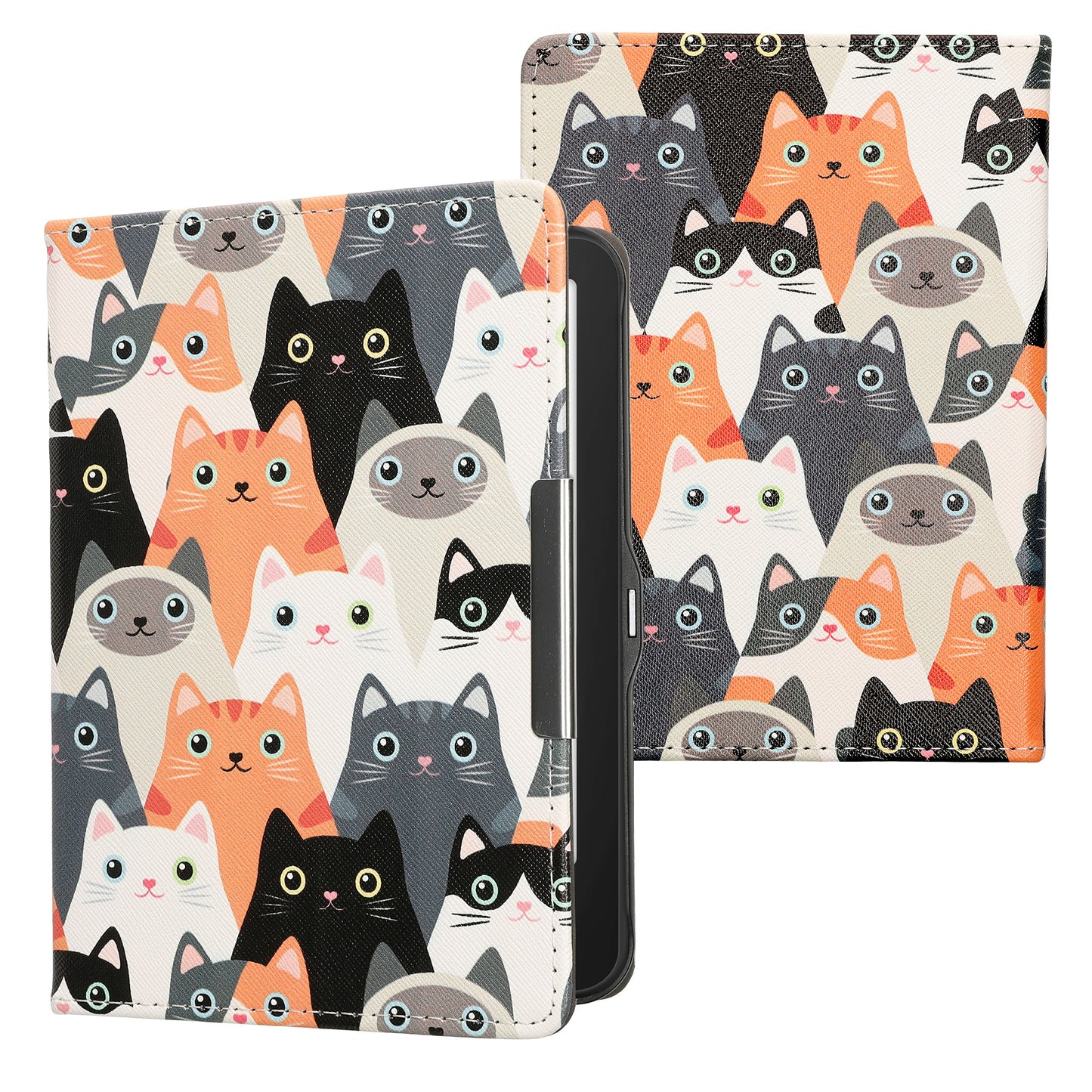 kwmobile Case for Tolino Vision 1 / 2 / 3 / 4 HD - eReader Flip Case with Auto Sleep Function