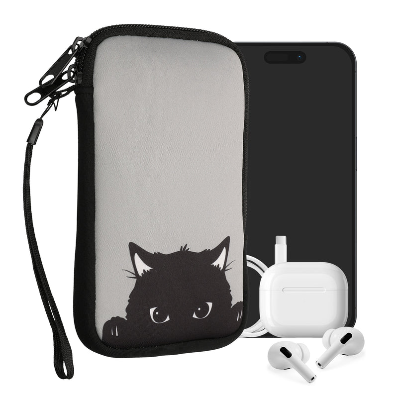 kwmobile Smartphone Pouch - Phone Bag Case Cover Protective Sleeve - Birds Branch - 15.2 x 8.3 cm Inner Dimensions