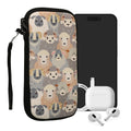 kwmobile Smartphone Pouch - Phone Bag Case Cover Protective Sleeve - Birds Branch - 15.2 x 8.3 cm Inner Dimensions