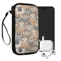 kwmobile Smartphone Pouch - Phone Bag Case Cover Protective Sleeve - Birds Branch - 15.2 x 8.3 cm Inner Dimensions