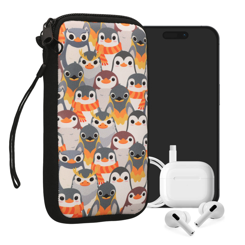 kwmobile Smartphone Pouch - Phone Bag Case Cover Protective Sleeve - Birds Branch - 15.2 x 8.3 cm Inner Dimensions