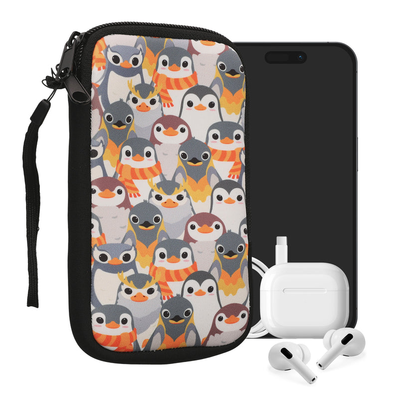 kwmobile Smartphone Pouch - Phone Bag Case Cover Protective Sleeve - Birds Branch - 15.2 x 8.3 cm Inner Dimensions