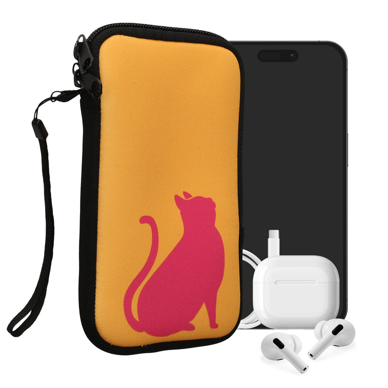 kwmobile Smartphone Pouch - Phone Bag Case Cover Protective Sleeve - Birds Branch - 15.2 x 8.3 cm Inner Dimensions