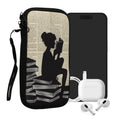 kwmobile Smartphone Pouch - Phone Bag Case Cover Protective Sleeve - Birds Branch - 15.2 x 8.3 cm Inner Dimensions