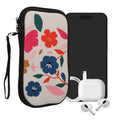 kwmobile Smartphone Pouch - Phone Bag Case Cover Protective Sleeve - Birds Branch - 15.2 x 8.3 cm Inner Dimensions