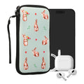 kwmobile Smartphone Pouch - Phone Bag Case Cover Protective Sleeve - Birds Branch - 15.2 x 8.3 cm Inner Dimensions