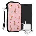 kwmobile Smartphone Pouch - Phone Bag Case Cover Protective Sleeve - Birds Branch - 15.2 x 8.3 cm Inner Dimensions
