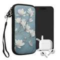 kwmobile Smartphone Pouch - Phone Bag Case Cover Protective Sleeve - Birds Branch - 15.2 x 8.3 cm Inner Dimensions