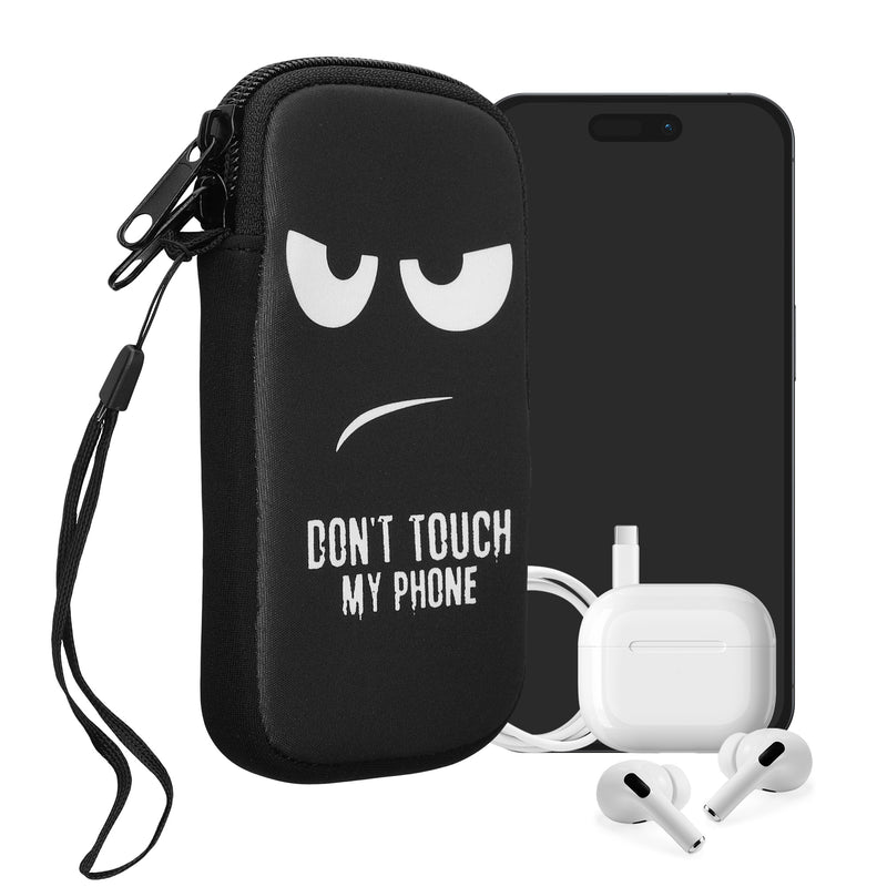 kwmobile Smartphone Pouch - Phone Bag Case Cover Protective Sleeve - Birds Branch - 15.2 x 8.3 cm Inner Dimensions