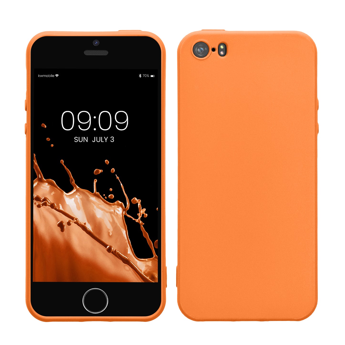kwmobile Phone Case for Apple iPhone SE (1st Gen 2016) / iPhone 5 / iPhone 5S - Wireless Charging - Protective Cover