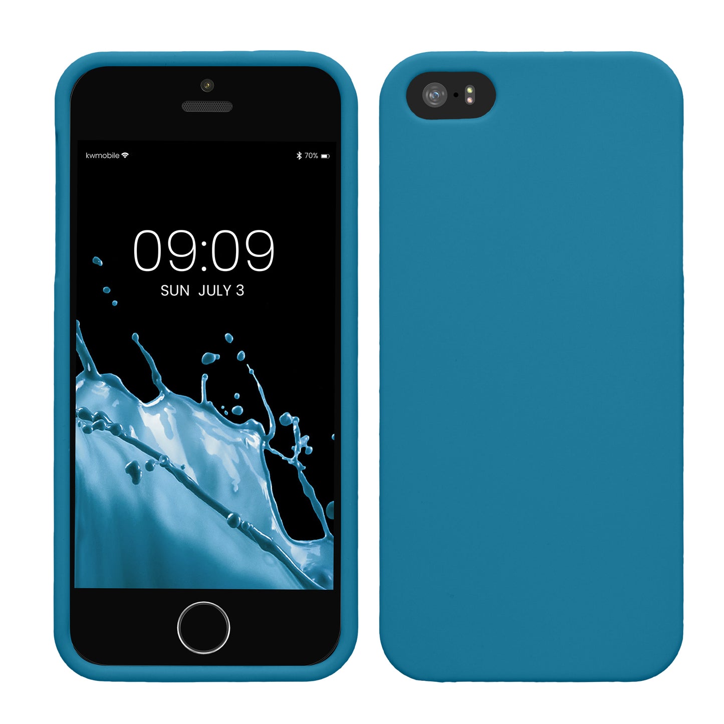 kwmobile Phone Case for Apple iPhone SE (1st Gen 2016) / iPhone 5 / iPhone 5S - Wireless Charging - Protective Cover