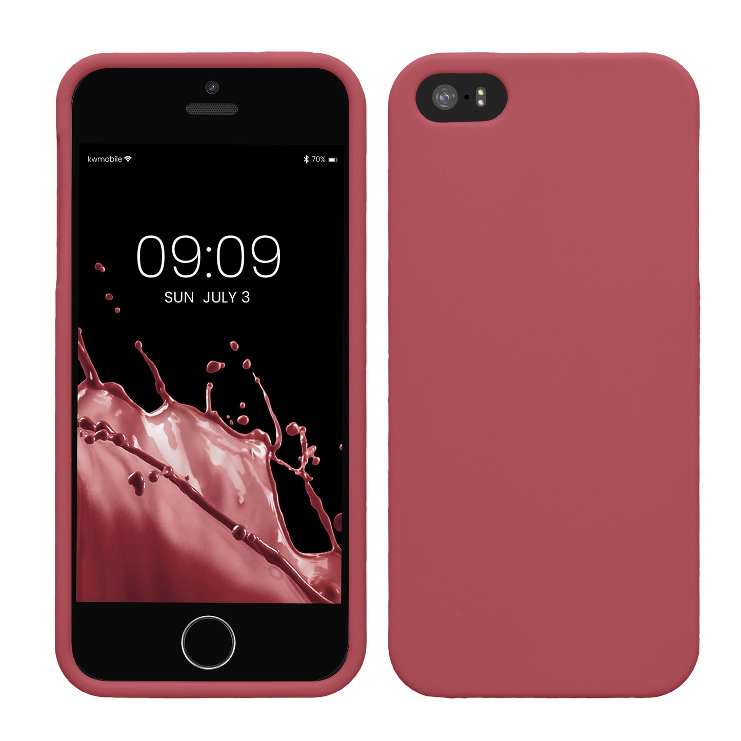 kwmobile Phone Case for Apple iPhone SE (1st Gen 2016) / iPhone 5 / iPhone 5S - Wireless Charging - Protective Cover
