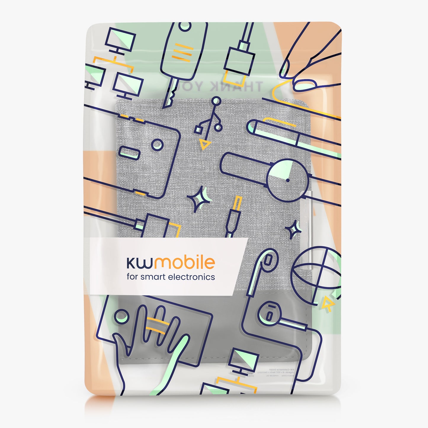 kwmobile Case Compatible with Tolino Vision 1 / 2 / 3 / 4 HD eReader Protective Cover Case