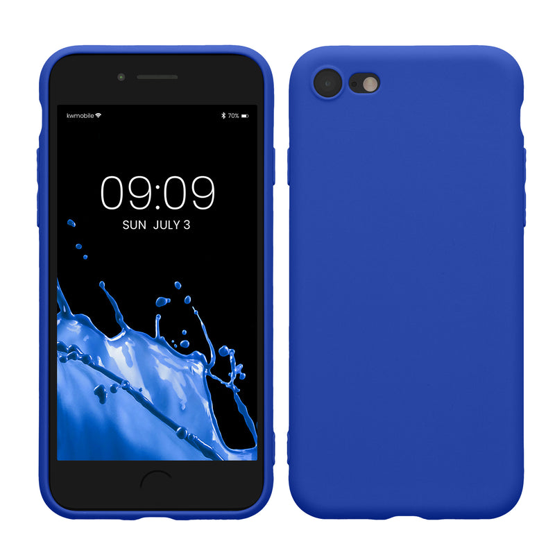 kwmobile Phone Case for Apple iPhone SE (2022) / SE (2020) / 8 / 7 Case - Soft Silicone Phone Case - Protective Cover