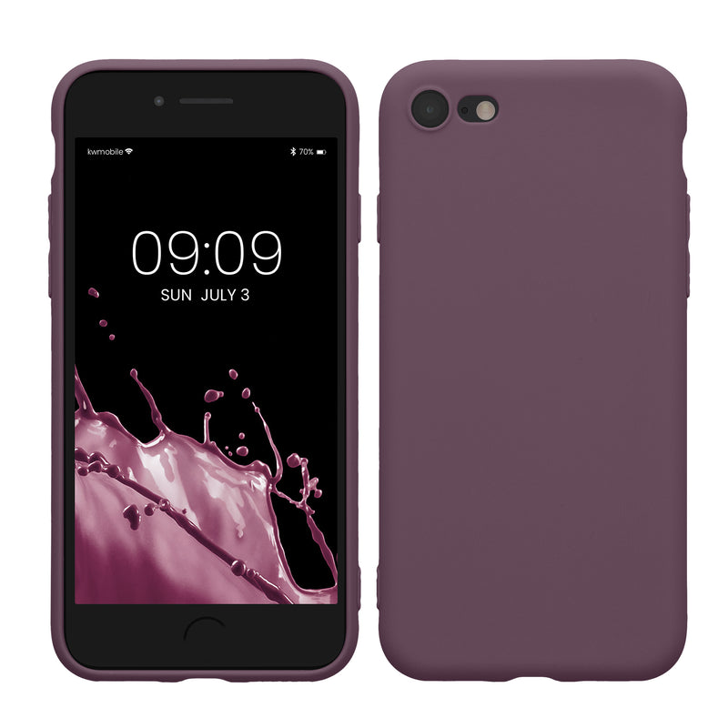 kwmobile Phone Case for Apple iPhone SE (2022) / SE (2020) / 8 / 7 Case - Soft Silicone Phone Case - Protective Cover