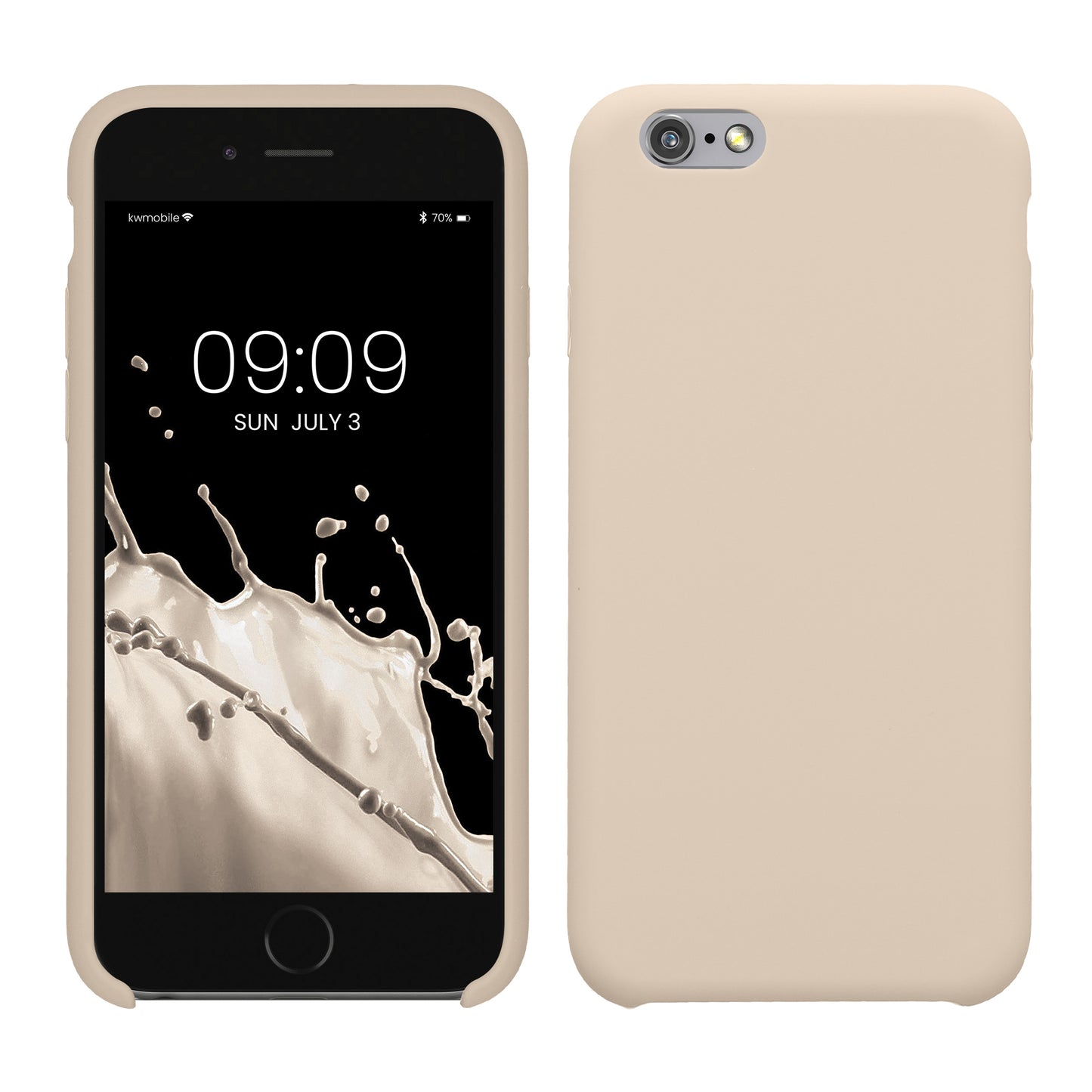 kwmobile Phone Case for Apple iPhone 6 / 6S Case - Silicone - Wireless Charging - Protective Cover