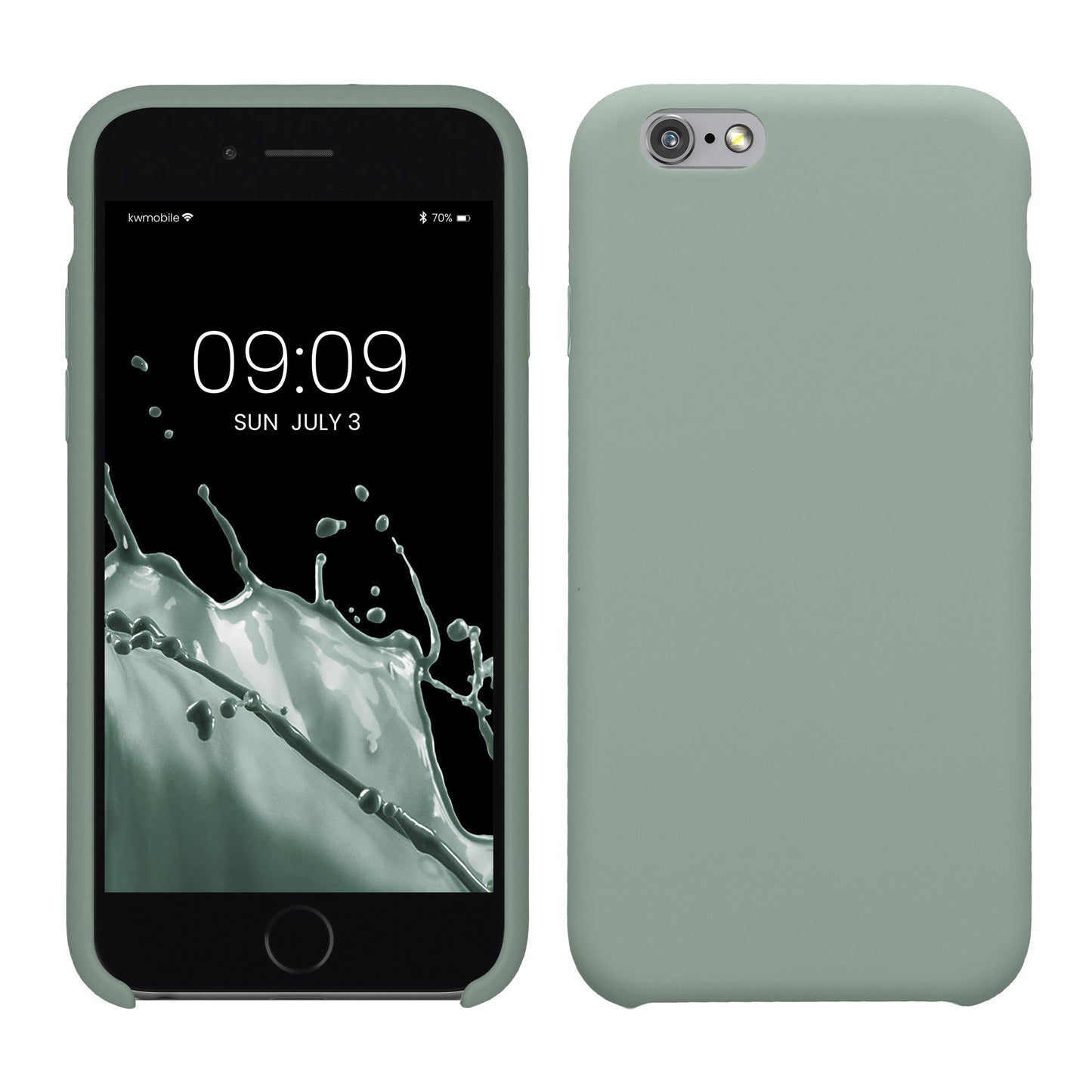 kwmobile Phone Case for Apple iPhone 6 / 6S Case - Silicone - Wireless Charging - Protective Cover
