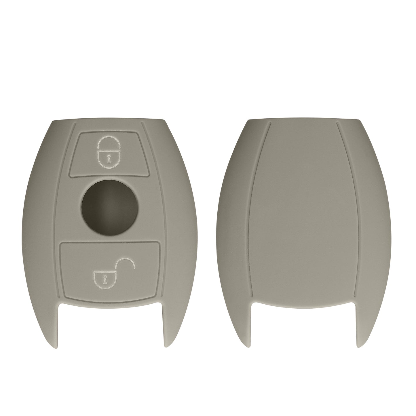 kwmobile Car Key Cover Compatible with Mercedes Benz 2-Button Car Key (Keyless Go Only)