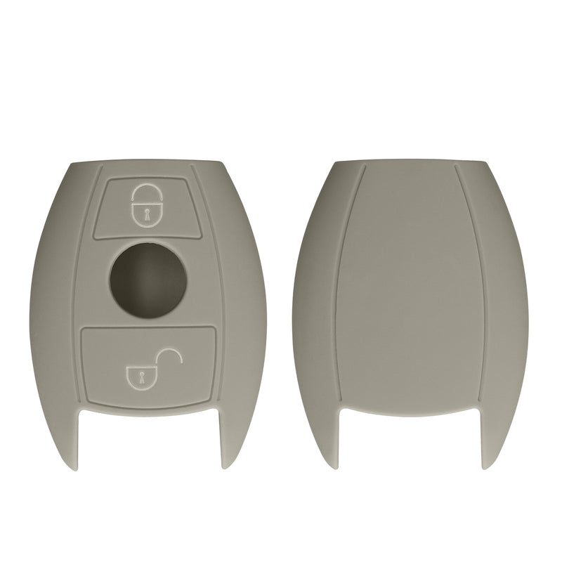 kwmobile Car Key Cover Compatible with Mercedes Benz 2-Button Car Key (Keyless Go Only)