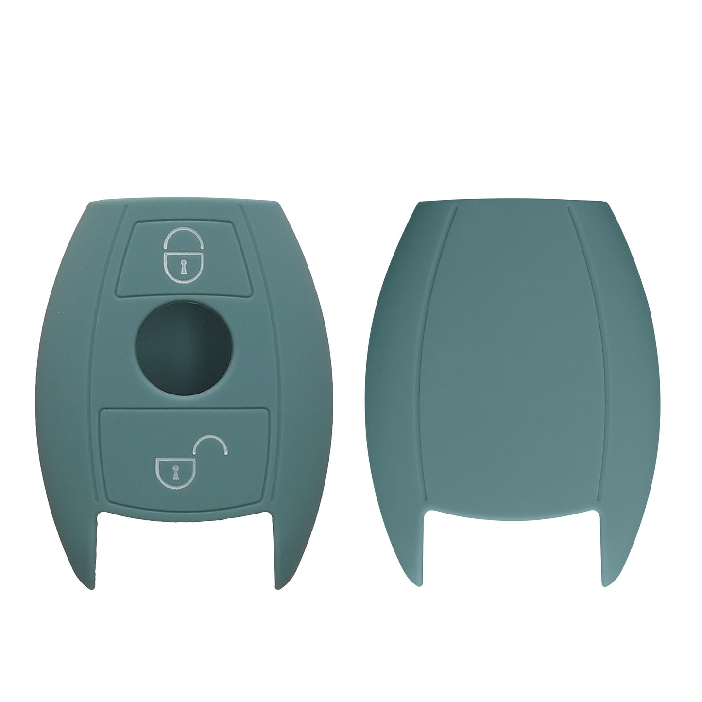 kwmobile Car Key Cover Compatible with Mercedes Benz 2-Button Car Key (Keyless Go Only)