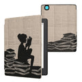 kwmobile Protective Case for Kobo Aura H2O Edition 2 - eReader Flip Case with Auto Sleep Function - Sleeping Owl