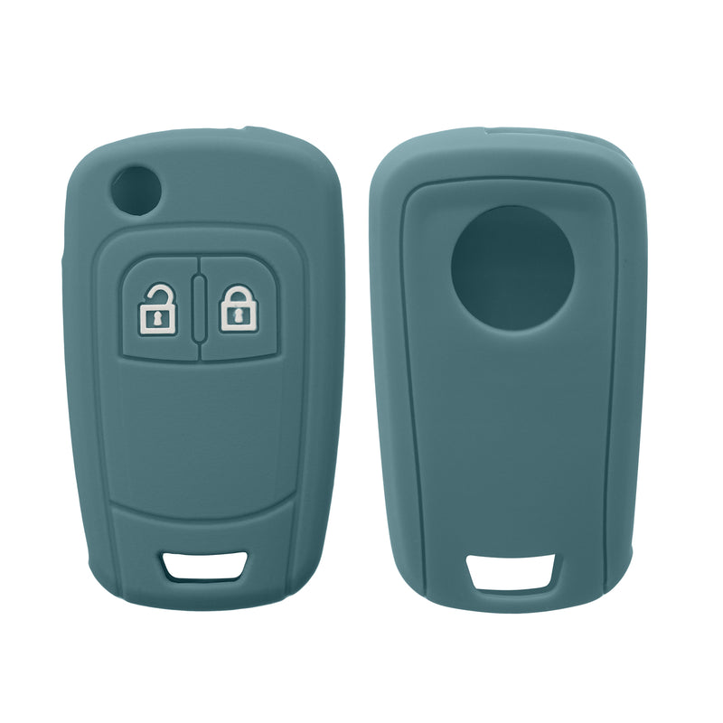 kwmobile Car Key Cover Compatible with Opel Chevrolet 2-Button Flip Car Key - Key Fob Cover