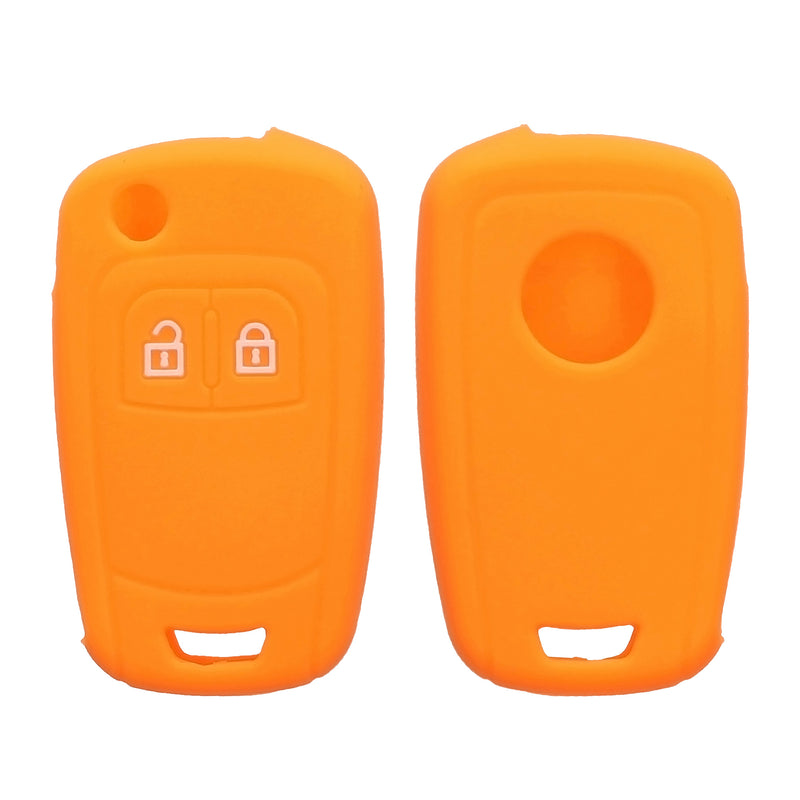 kwmobile Car Key Cover Compatible with Opel Chevrolet 2-Button Flip Car Key - Key Fob Cover
