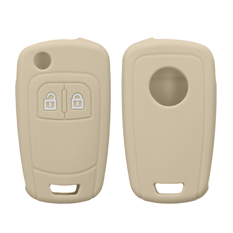 kwmobile Car Key Cover Compatible with Opel Chevrolet 2-Button Flip Car Key - Key Fob Cover