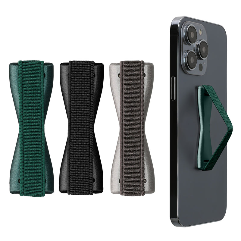 kwmobile Smartphone Finger Holder Set - Mobile Phone Grip Holder One-Hand Operation - 3x Mobile Phone Holder