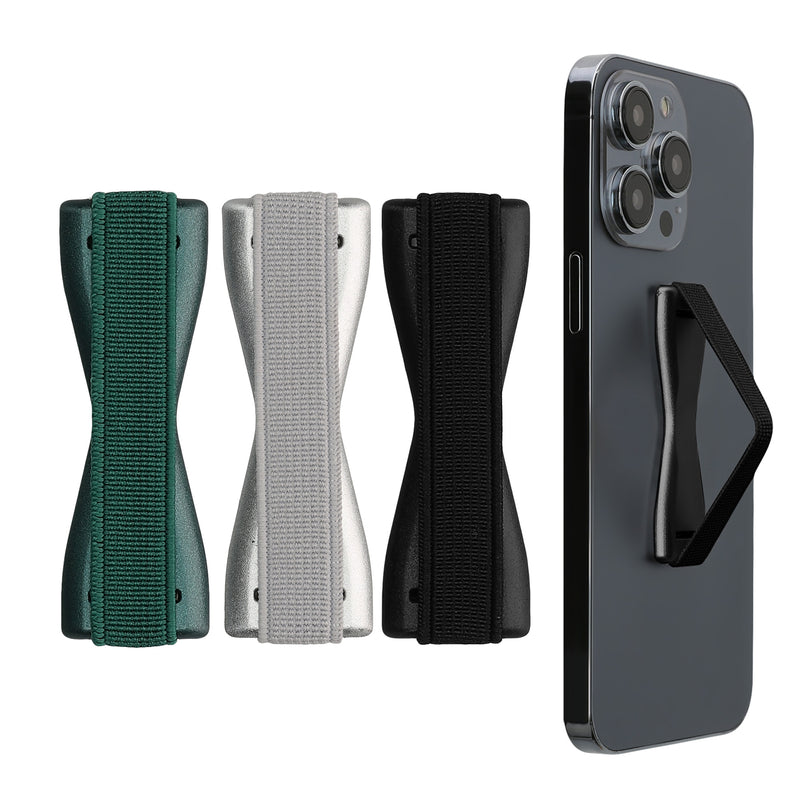 kwmobile Smartphone Finger Holder Set - Mobile Phone Grip Holder One-Hand Operation - 3x Mobile Phone Holder