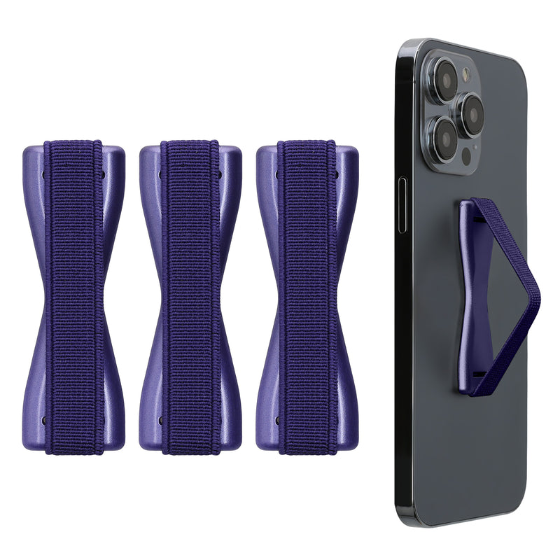 kwmobile Smartphone Finger Holder Set - Mobile Phone Grip Holder One-Hand Operation - 3x Mobile Phone Holder