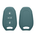 kwmobile Autoschlüssel Silikon Hülle kompatibel mit Peugeot Citroen 3-Tasten Smartkey Autoschlüssel (nur Keyless Go) - Schlüsselhülle in Arctic Night Arctic Night  