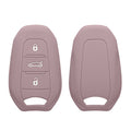 kwmobile Autoschlüssel Silikon Hülle kompatibel mit Peugeot Citroen 3-Tasten Smartkey Autoschlüssel (nur Keyless Go) - Schlüsselhülle in Purple Cloud Purple Cloud  