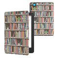 kwmobile Case for Kobo Aura Edition 2 - eReader Flip Cover with Auto Sleep Function - Galaxy Tree Meadow